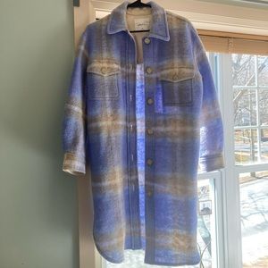 Blue Aritzia Ganna Jacket Long